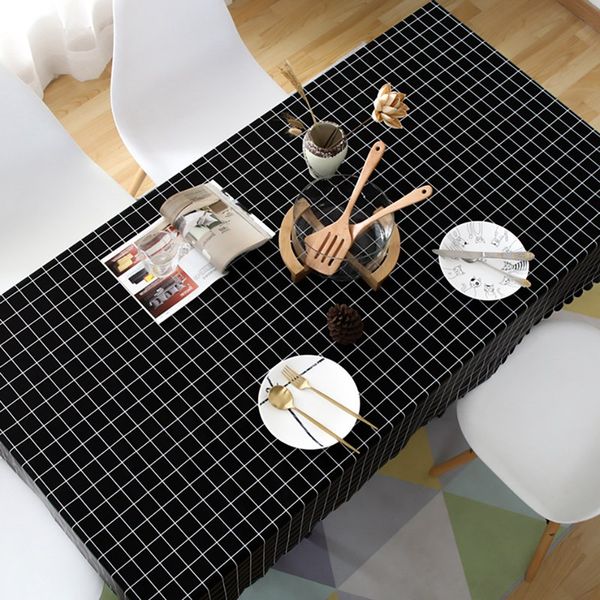 

nordic style reusable pure color tablecloth for kitchen rectangular stain dust proof table cloth dining room decor cloth pad0