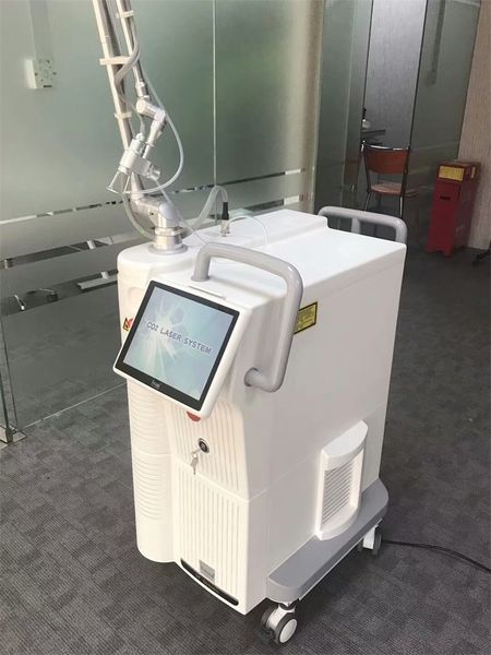 

new salon equipment portable acne scar removal equipment laser co2 fractional scar removal skin tighten acne treatment, Black