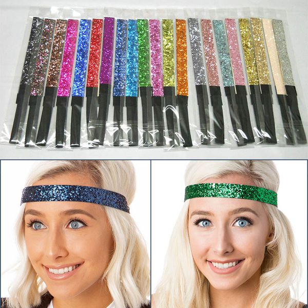 

glitter headband girls headband sparkly hair head band, Silver