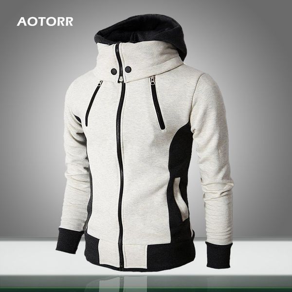 

men zipper jacket winter autumn hooded coat casual fleece warm outwear streetwear mens slim hoodie coats homme 2019 new fashion, Black;brown