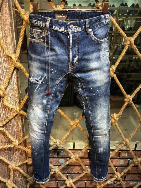 

2018 new arrival brand de igner men denim jean embroidery pant fa hion hole trou er u ize 28 38
