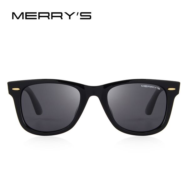 

merrys design men/women classic retro rivet polarized sunglasses 100% uv protection s8140, Blue