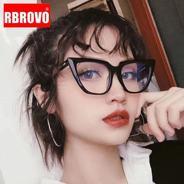 

rbrovo luxury cateye sunglasses women retro sunglasses women designer glasses for women/men transparent oculos de sol feminino jduly