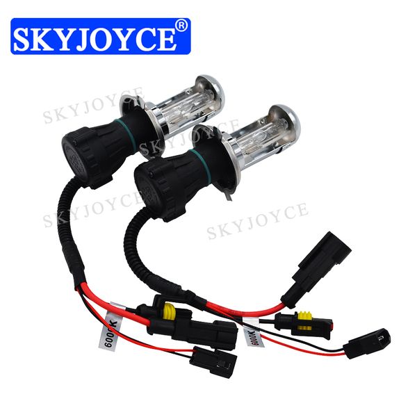 

skyjoyce 1 pair 35w 55w h4 bixenon bulb h4-3 hi/lo hid xenon bulb 4300k 5000k 6000k 8000k 10000 h4 bi-xenon car headlight