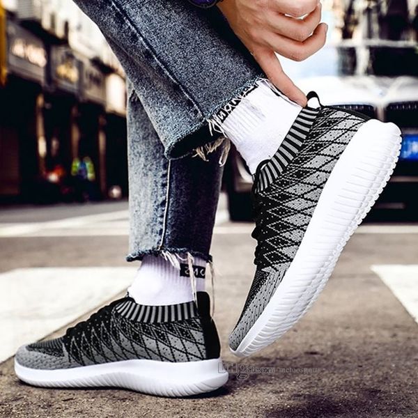 

дешевые горячая продажа мода мужская обувь mesh дышащие кроссовки walking мужчины обувь new комфортная легкие кроссовки aa-200228174