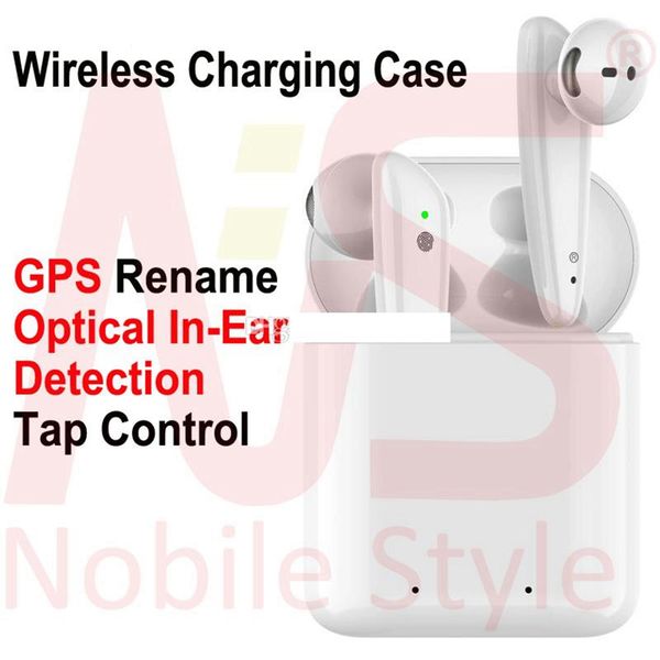 

GPS Rename ТЧД2 АР3 Mini TWS Bluetooth наушники H1 Чип беспроводной зарядки корпус воздушного Opti