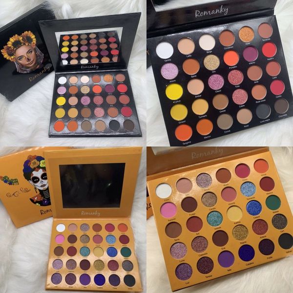 

Новый Romanky 30 цветов теней для век многоцветная Shimmer и матовая Eyeshadow палитр на Рожде