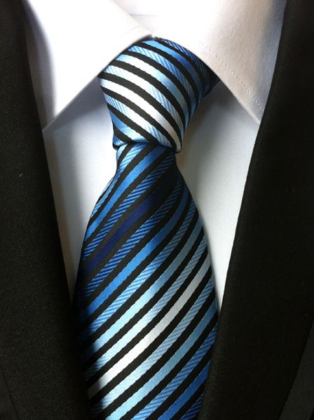 

mens fade color stripe tie for men designer fashion gradient color silk necktie man business formal tie wed yellow blue neck tie, Blue;purple