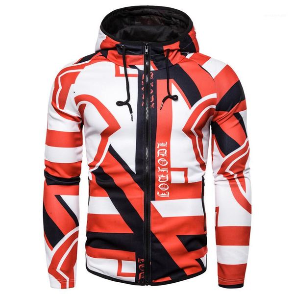 

casual loose cardigan mens hip pop clothing mens designer sports jackets spring mens digital printed coats, Black;brown