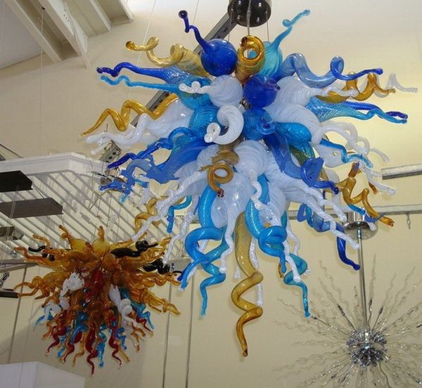 

tiffany colored glass hanging chandelier light modern art decor restaurant l home indoor suspention glass pendant