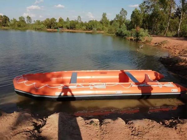 

6m aluminum floor inflatable boat wholesale rubber fishing boat rib boat