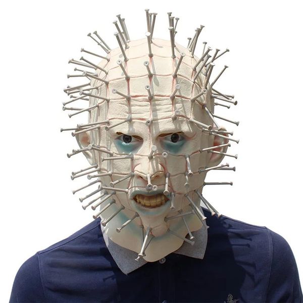 

spoof nail head halloween high-grade latex mask creative strange mask birthday gift holiday new year game ghostly chasing soul