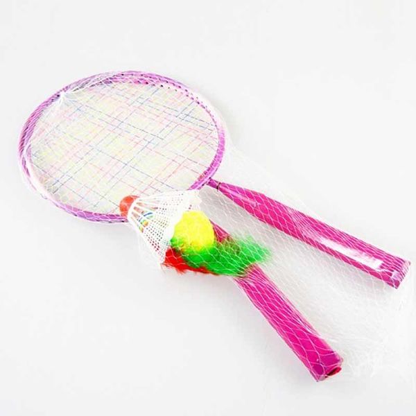 

new 1 pair youth children's badminton rackets sports cartoon suit toy for children