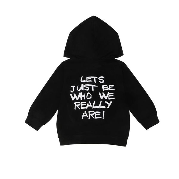 

baby boy letters print hoodie sweatshirts casual toddler blouse long sleeve new autumn kids outerwear hot, Black