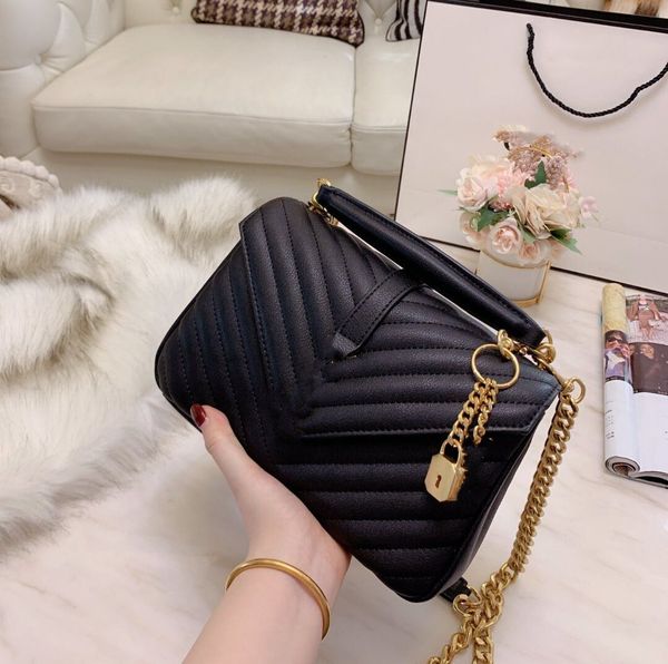 

new 2020 european and american fashion car stitching v leather cowhide portable slung one-shoulder flip postman handbag