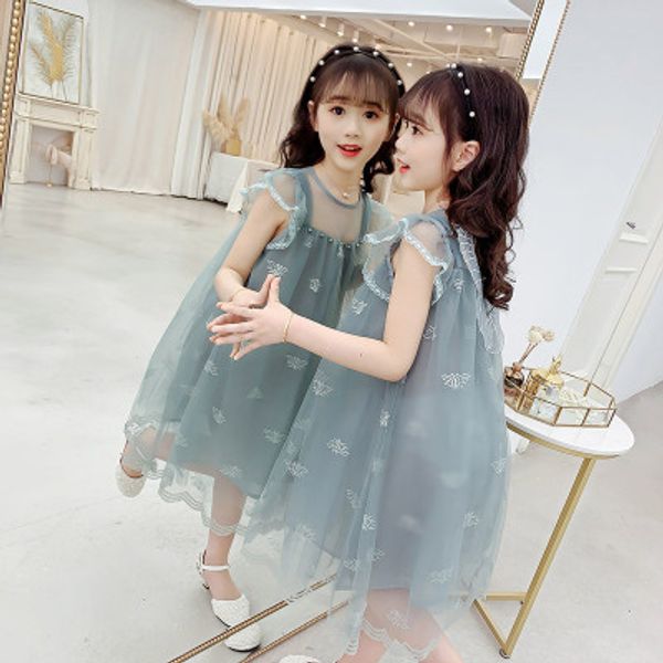 

летние наряды для девочек размер 8 принцесса платья фиолетовый 2020 ubrania компании dla dziewczyn подросток t200417, Red;yellow