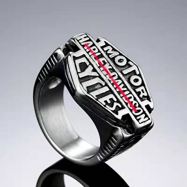 

jewelry titanium steel fashion men's pendant harley motorcycle ring, Silver