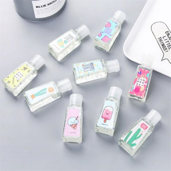 

cartoon hand sanitizer mini creative universal home bath products cute fruit flavor portable wash-hanging wash hand gel 7038