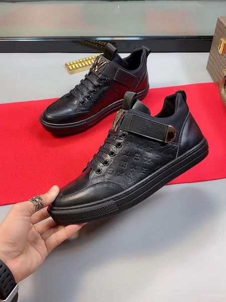 

mens shoes sports casual summer breathable flats fashion male with box wan1, Black;red