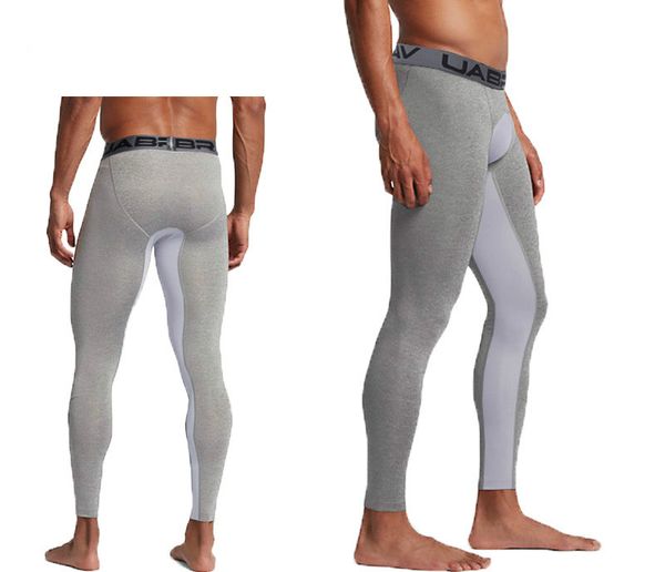 

eshines fashion new elastic quick-drying sports fitness pants men's stretch training sports tight pants price for male, Black;blue