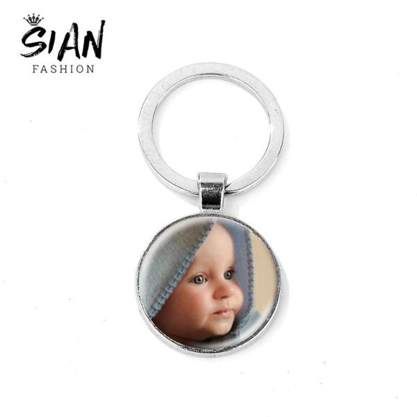 

sian personalized custom your pes keychain family member/name/team /couple p key ring chain men women jewelry gift, Silver