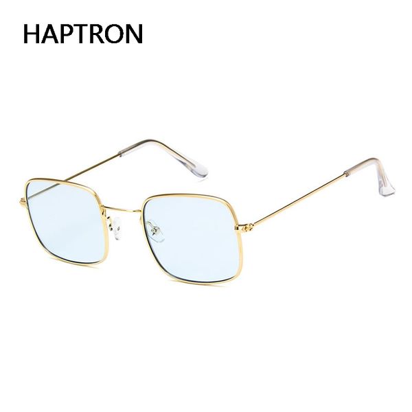 

8 colors rectangular square blue lens sunglasses for women vintage retro color glasses men pink yellow clear lens glasses uv400, White;black