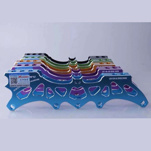 

3 * 110мм 4 * 80мм] 243mm инлайн fsk slalom skate кадров, спидскейтинг base, многоцелевые, загрузки ногтей расстояние 150-195mm club heads