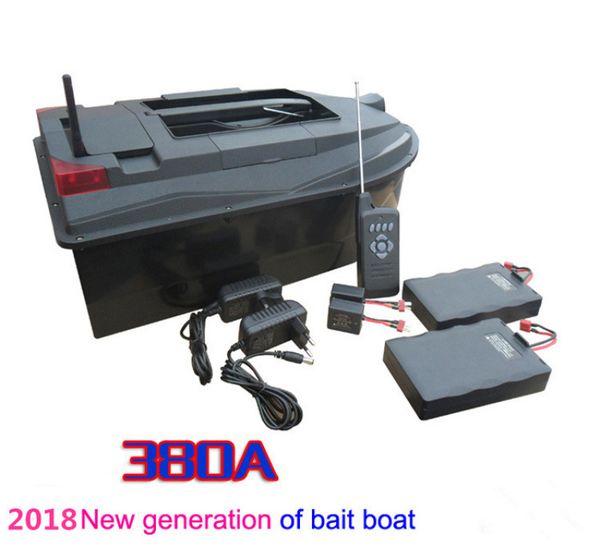 

pddhkk press button remote control bait boat long-range feeding bait dual lithium battery double motors with night fishing light