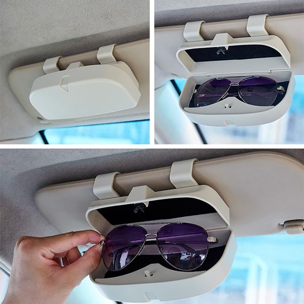 

universal car glasses box storage holder sunglasses case organizer box sunglasses holder storage pockets for car accessories