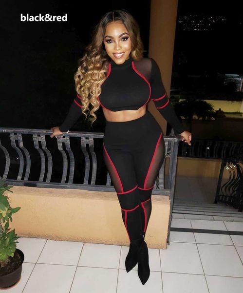 

women designer sport suits 2019 womens + pants lace hollow out panelled women casual active style clothing, White