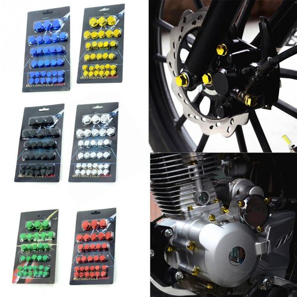 Tappi a vite da 30 pezzi Accessori moto Copri tappo a vite decorativo elettrolitico adatto direttamente per Motorc ATV Yamaha