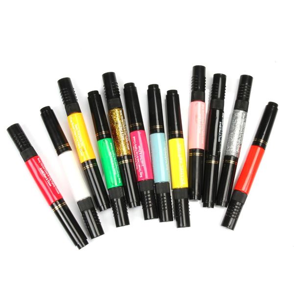 

anmas rucci 12 color/set 3d drawing painting pen nail art diy decoration nail polish pen set