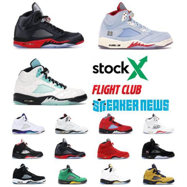 

new 5 5s mens basketball shoes trophy room camo suede red mens fresh prince grape black trainers sports shoes with box