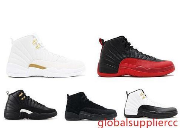 

2019 mens basketball shoes sneakers 12s xii flu game royal taxi french blue for men sports shoes high cut