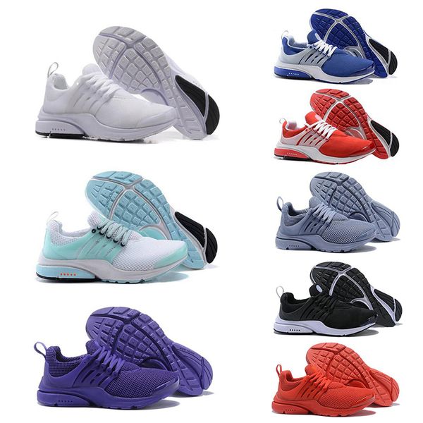 

2019 new presto running shoes red br qs breath triple black white mens women designer shoes trainer runner sport sneakers us 5.5-11