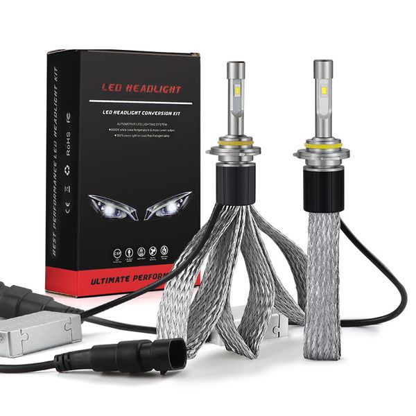

9005 3 led car headlight bulbs 55w 10000lm 6000k white lamp csp chip auto mini headlamp fog light car accessories dc12v 24v