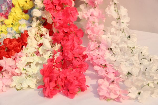 

искусственный висячие рододендрон ротанга vine flower свадебные цветочные decro кухня home garden party feastival открытый крытый