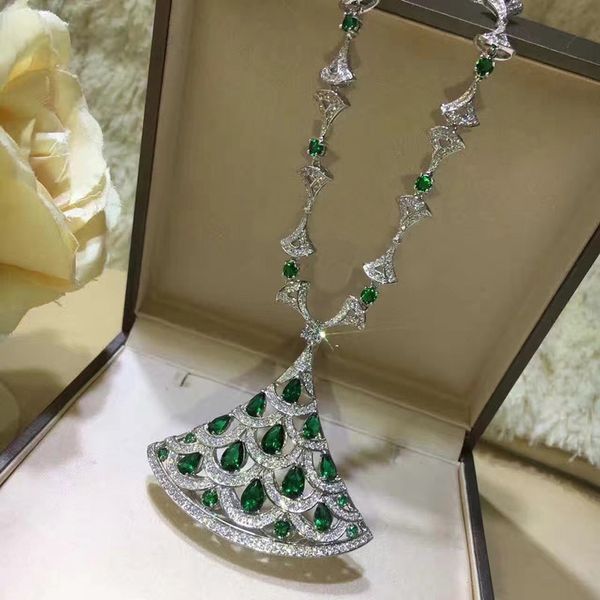 

designer fashion copper jewelry 3a cubic zirconia party necklace, Silver