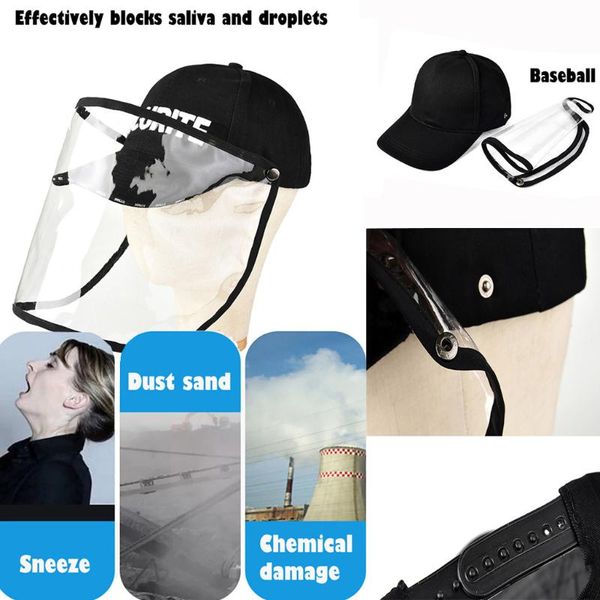 

anti-spitting protective hat cover outdoor fisherman hat adjustable size protective cap anti-fog saliva cap goggles
