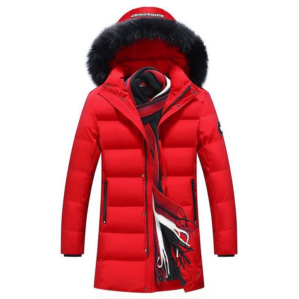 

winter down coat men casual fur hooded cotton padding parka mens brand windproof patchwork windbreaker jackets plus size 8xl, Black