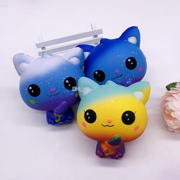 

squishy new cat slow rising soft oversize phone squeeze toys pendant anti stress kid cartoon decompression toy
