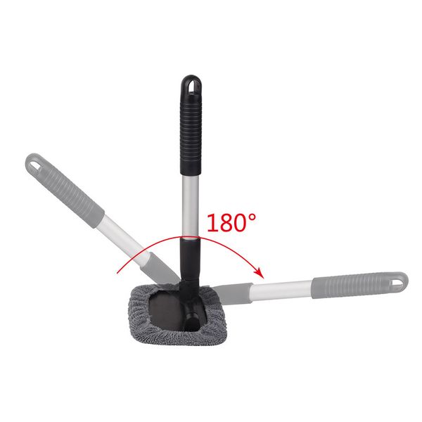 

car microfiber windshield cleaning towel aluminum telescopic car wash towel brush glass wiper car tool b002