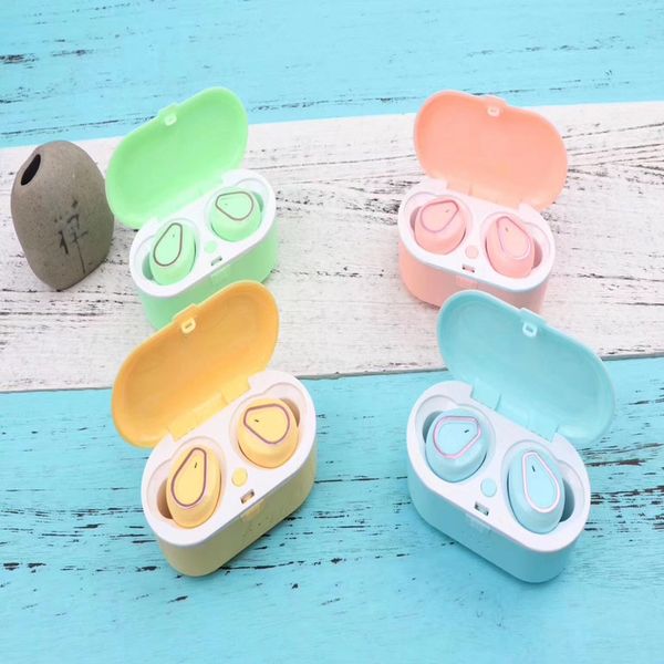 

fast shipping tws207 studio headphones sport hand v5.0 twins headphone macaroon color gaming wireless bluetooth headphones