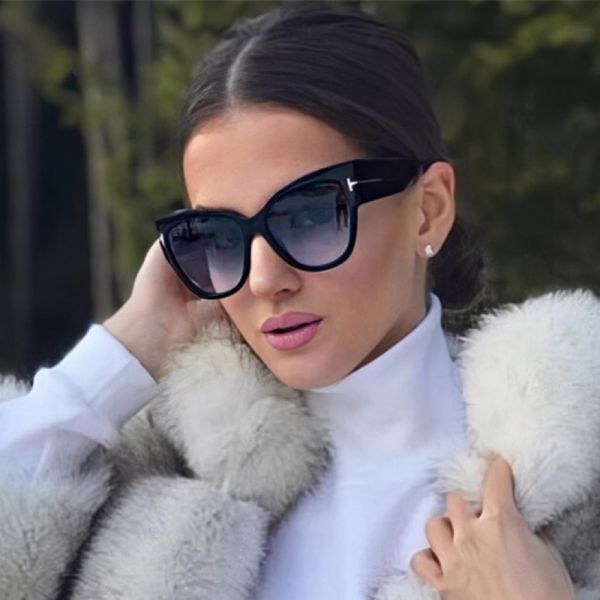 

мода марка дизайнер cat eye солнцезащитные очки женщины крупногабаритные кадр t очки урожай вс очки óculos де золь uv400