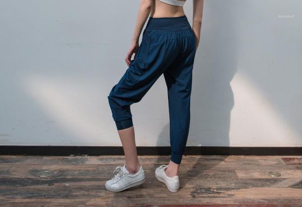 

loose harem dance pants training running sweat absorbent quick drying yoga loose fashion female clothing womens, Black;white