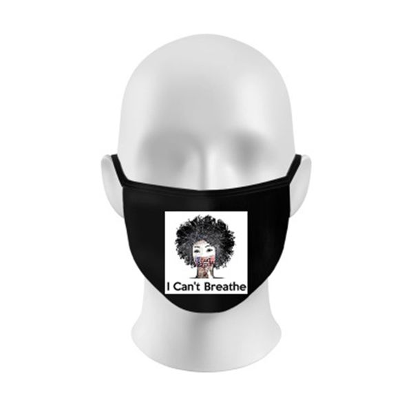 

washable sponge bandana for women & men - black designer letter face mask #632