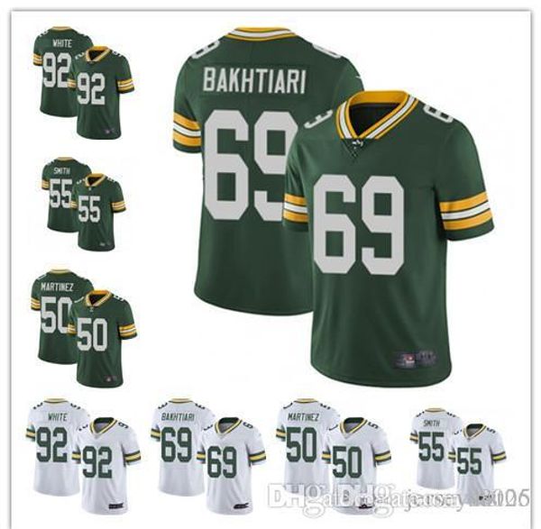 

mens women youth green bay packers nfl 55 za'darius smith 69 david bakhtiari 50 blake martinez 92 reggie white football jerseys, Black;red