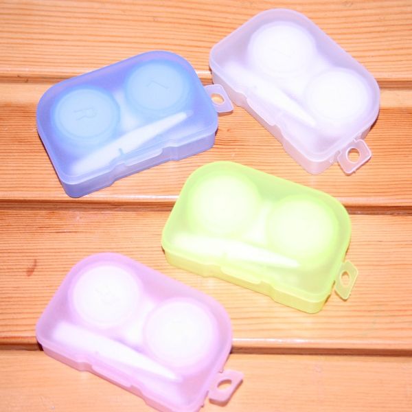 

recommendation] glasses simple duplex invisible glasses maintenance contact box duplex box 569, Blue