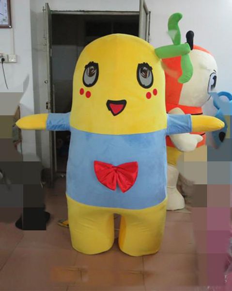 

2019 costumes yellow monster mascot costume for halloween party, Red;yellow