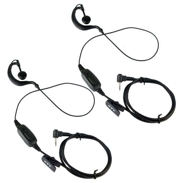 2X1PIN 2,5 milímetros PTT MIC Fone de ouvido fone de ouvido para rádio Motorola HYT TC310 FRS / GMRS 2WAY